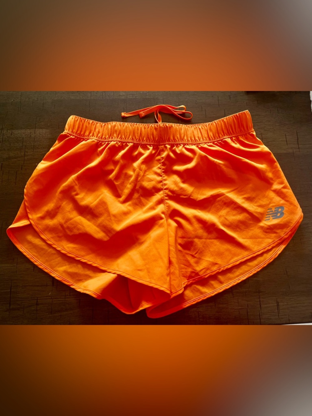 New Balance Women’s Bright Orange Athletic Running Shorts
